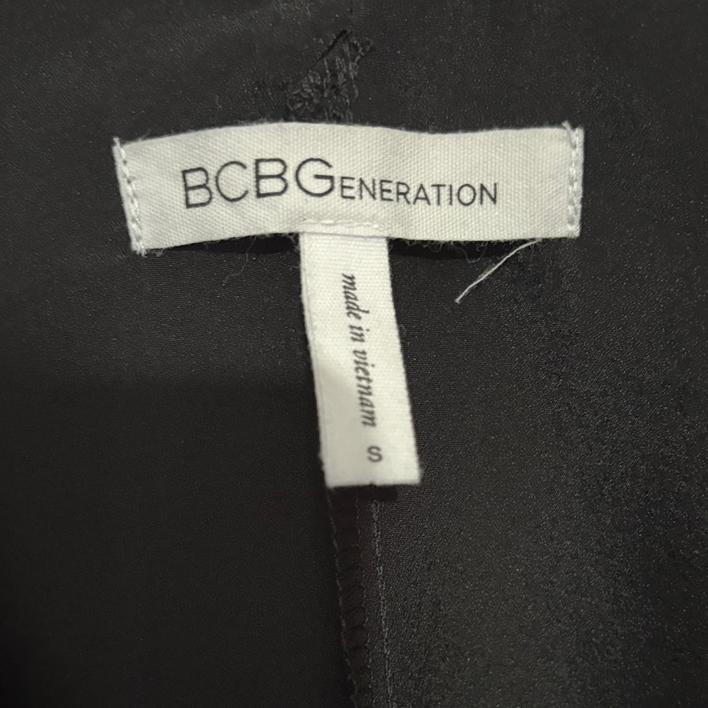 BCBGeneration Black Ruffle Mini Dress - Picture 3 of 4